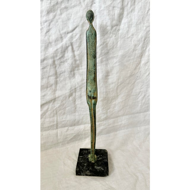 Vintage Bronze/Verdigris patina statuette of the "Ombia della Sera" Shadow of the Evening a famous Etruscan Bronze...