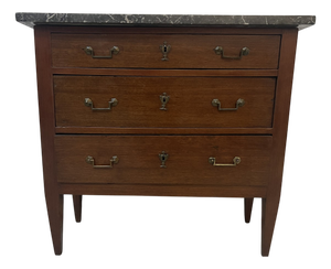 Louis XVI Style Chest of Drawers in Oak, 19th Century