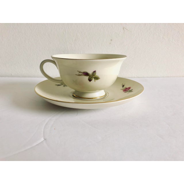 Vintage Floral Design Rosenthal “Aida “ Teacup & Saucer For Sale In New York - Image 6 of 6