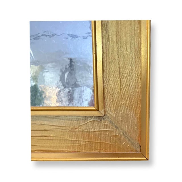 Mid 20th Century Vintage Contemporary Acrylic Painting on Canvas Auto Relief. For Sale - Image 5 of 6