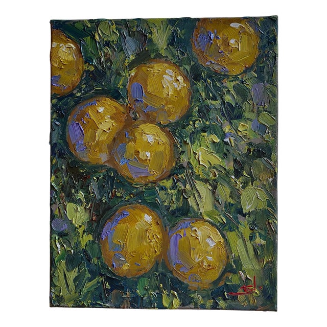 Vivek Mandalia, Lemon Tree, Oil on Canvas For Sale