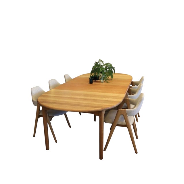 Dining Table in Oak with Extension Leaves by Kurt Østervig for KP Møbler, 1960s For Sale - Image 8 of 18