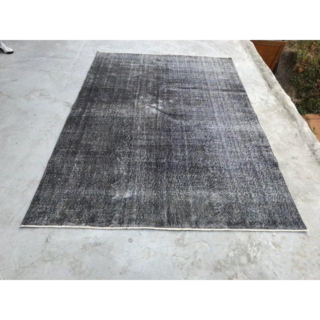 1960s Turkish Anatolian Handmade Oushak Wool Rug For Sale - Image 11 of 11