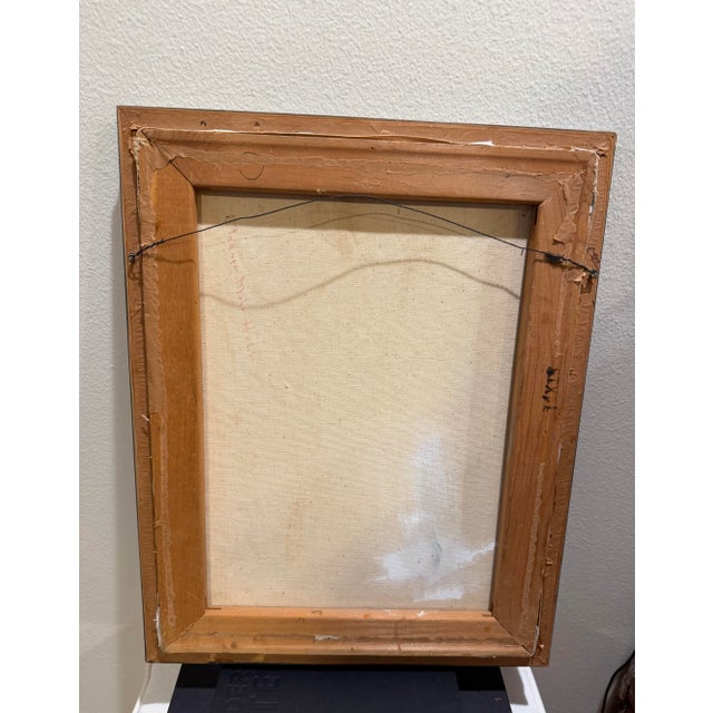 Abstract A Vintage Landscape Painting by Artist, Eleanor Mohr Hill For Sale - Image 3 of 8