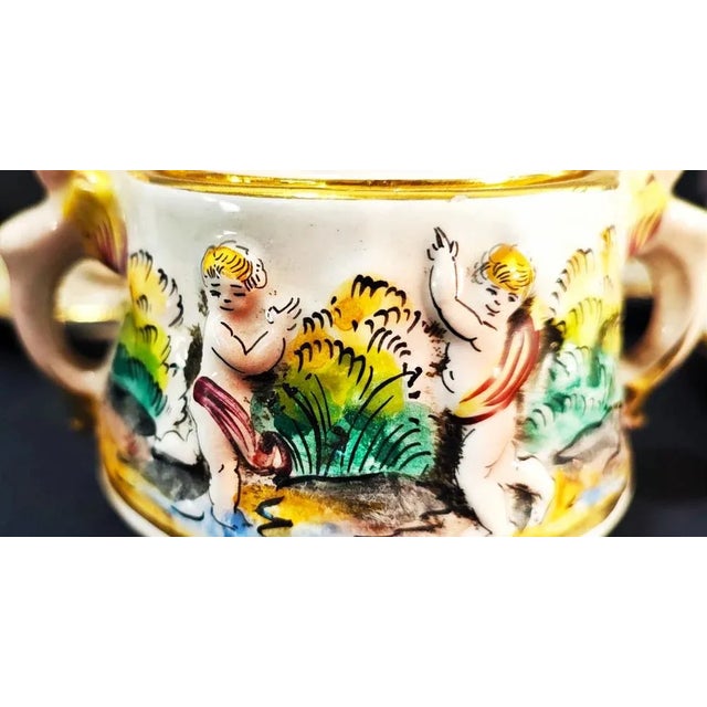 Ceramic Capodimonte Service, Set of 13 For Sale - Image 7 of 9