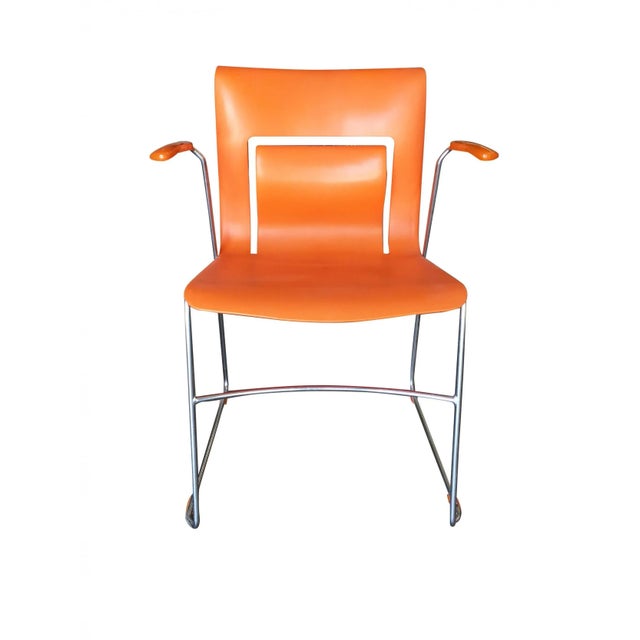 Modern Orange Stylex "Rythm" Armchair by Sva Cvek, Sets of 5 For Sale - Image 3 of 7