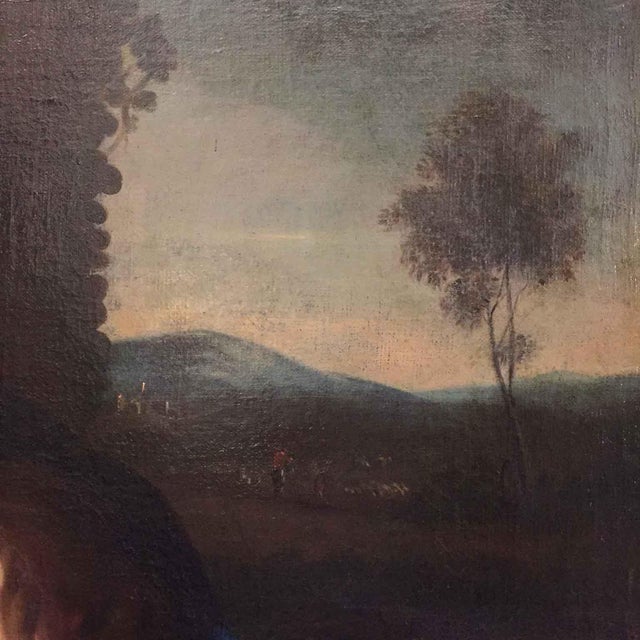 Gold Madonna and Child with the Infant Saint John, 1600s, Oil on Canvas For Sale - Image 8 of 9