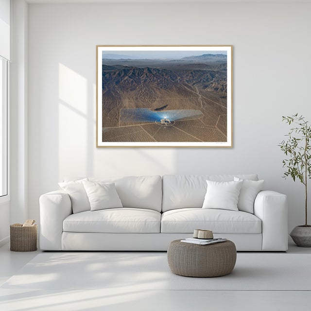 Edition Aerial Views Bernhard Lang Image: "AV_Solar_Plants_016" Size A: 59,0 x 44,3 inch / 150 x 112,5 cm No 2 of 5,...