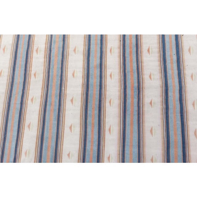 1950s Doris Leslie Blau Mid-Century Dhurrie Light Beige Hand-Knotted Rug For Sale - Image 5 of 8