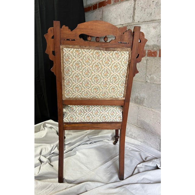 Chocolate Victorian Chair to Live Life! For Sale - Image 8 of 9