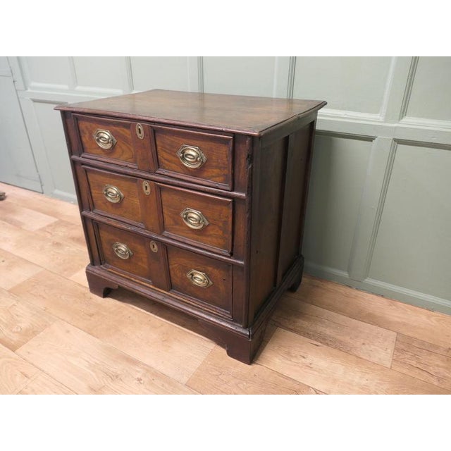 Antique Country Elm Chest of Drawers, 1700s For Sale - Image 4 of 8