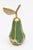 1970s Vintage Enamel and Brass Pear and Apple Sculpture Objects, Green and Red Set of 6 For Sale - Image 5 of 11