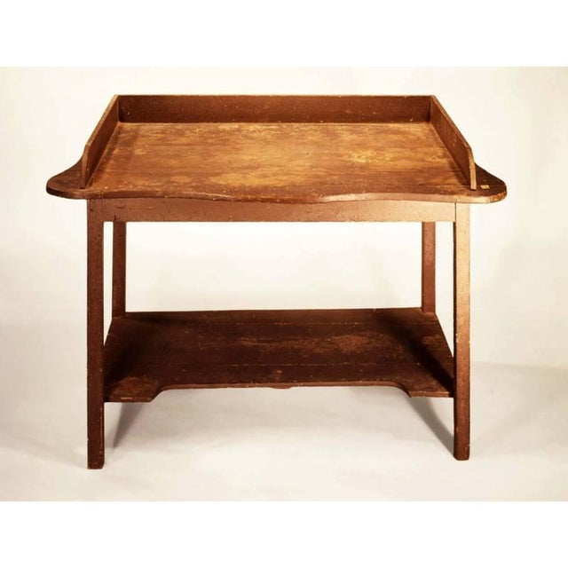 Wood 1990s Early American Style Mount Vernon Butler's Station Table For Sale - Image 7 of 7