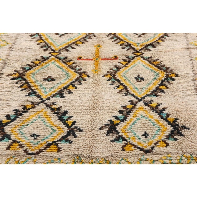 Mid 20th Century Vintage Moroccan Azilal Rug - 03'08 X 07'00 For Sale - Image 5 of 9