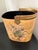 Hollywood Regency Gold Floral Metal Basket With Swing Handle – Hollywood Regency Style For Sale - Image 3 of 12