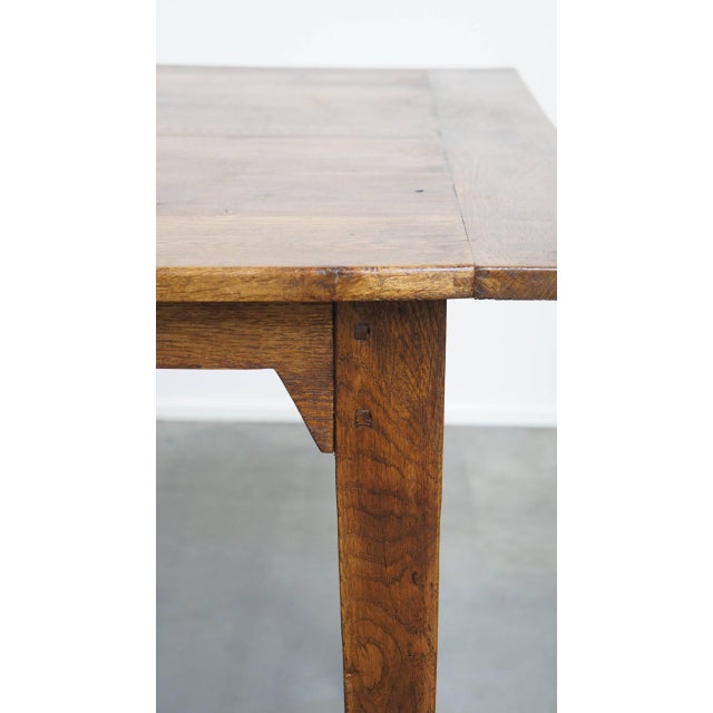 Brown Antique French Oak Dining Table For Sale - Image 8 of 14