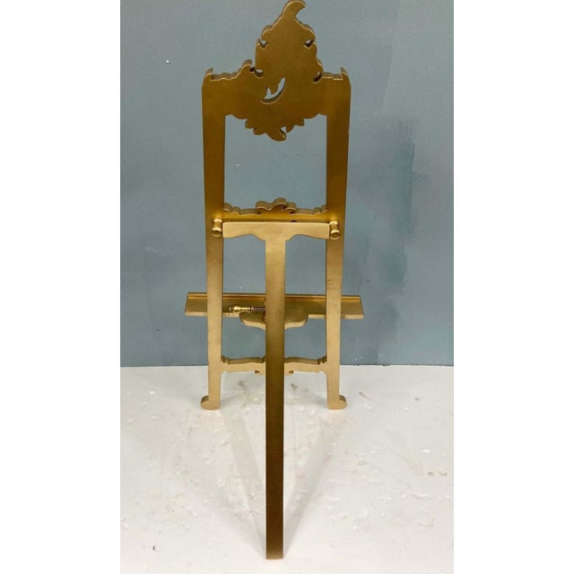 Gilt Artist Easel with Adjustable Height, 1930s For Sale - Image 10 of 13