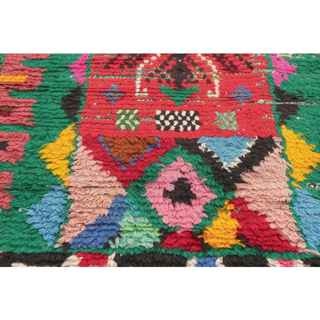 Late 20th Century Vintage Azilal Moroccan Rug, 03'05 X 07'06 For Sale - Image 5 of 10
