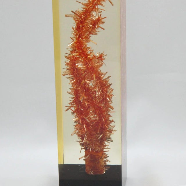 Pierre Giraudon Resin Table Lamp With Inclusions, 1960s For Sale In Atlanta - Image 6 of 8