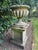 Large English Stone Urn and Pedestal, 1950s For Sale - Image 14 of 18