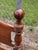 Brown Vintage Cannonball American Colonial Carved Cherry Wood Twin Size Bedframe - A Pair For Sale - Image 8 of 11