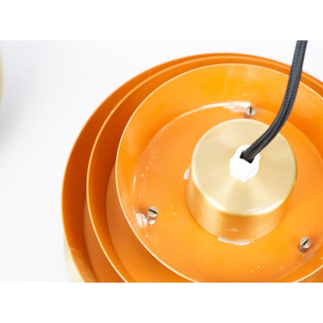 Vintage Swedish Trava Pendant Lamps by Carl Thore for Granhaga Metallindustri, 1960s, Set of 2 For Sale - Image 16 of 17