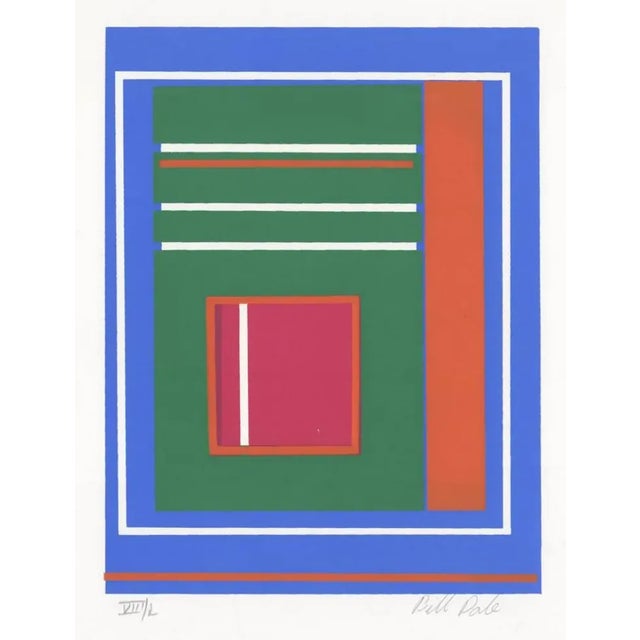 Modern 1990s Bill Dale Geometric Serigraph For Sale - Image 3 of 3