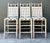 Elevate your kitchen island or home bar with this exceptional set of three vintage bar stools. Combining Chinoiserie...