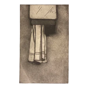 1973 Susan Priest Towel Still Life Etching