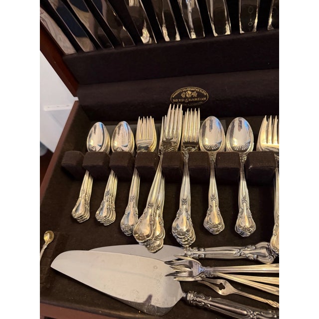 Gorham Sterling Silver Chantilly Flatware Set 103 Pieces With Fitted Chest 1895 For Sale In Atlanta - Image 6 of 18