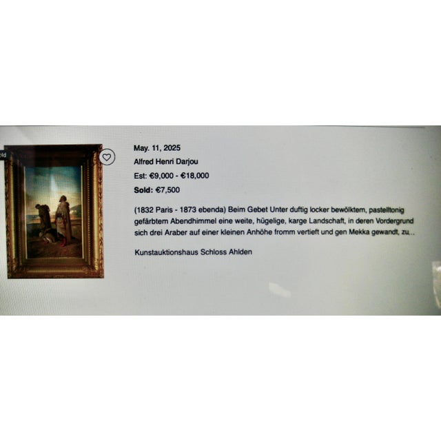 Portrait of a Lady Holding a Bird French Oil Painting Alfred Henri Darjou For Sale - Image 17 of 17