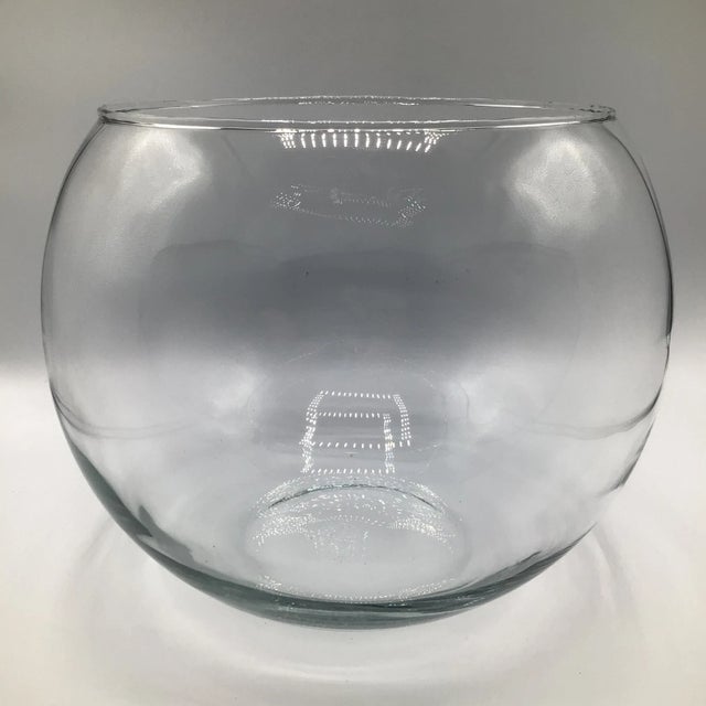 This is a blown bowl roly poly style punch bowl with 10 punch cups. The punch cups have Crisa in raised letters on the...