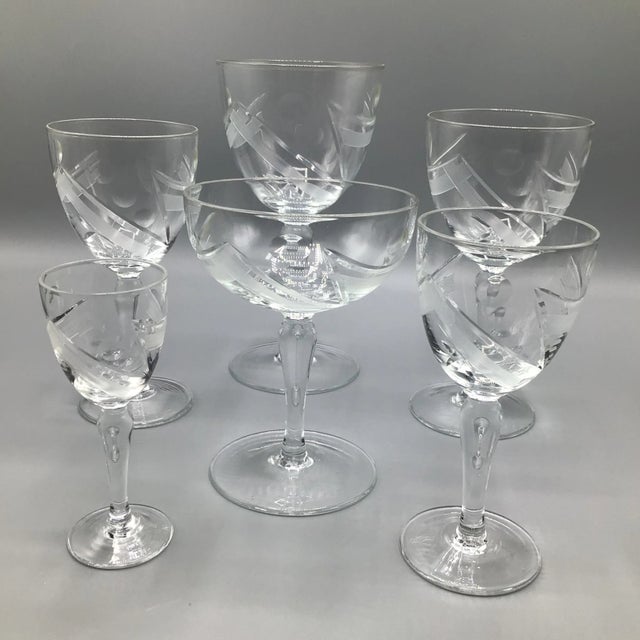 From what I can find and because of the odd size measurements it appears that these rare abstract cut crystal glasses are...