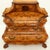 1990s Italian Bombe Inlay Olive Wood Dresser Drop Front Jewerly Compartment Secretary For Sale - Image 5 of 13