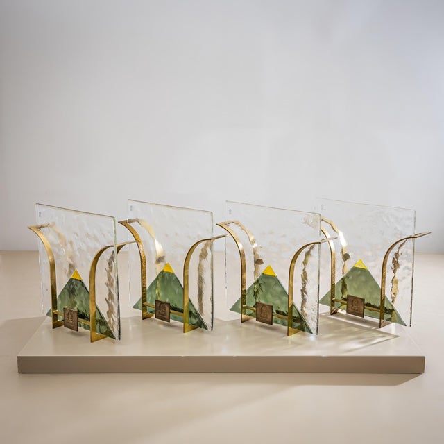 20th Century Set of Four Murano Wall Lights by Leucos, Italy - Set of 4 For Sale - Image 13 of 14
