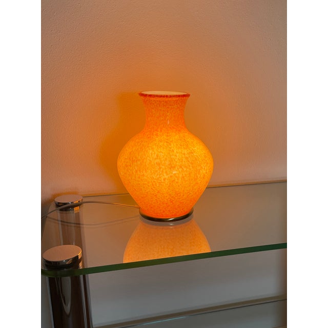 Orange Murano Table Lamp from La Murrina, 1990s For Sale - Image 6 of 16