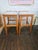 Pair of Danish Modern stools designed by J.L. Møller of Denmark. These stools have teak frames and are freshly...
