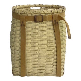 Circa 1940s Adirondack Pack Basket For Sale