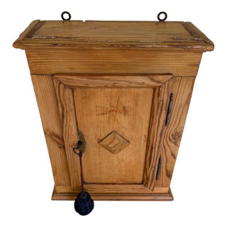 19th Century European Pine Hanging Cupboard For Sale
