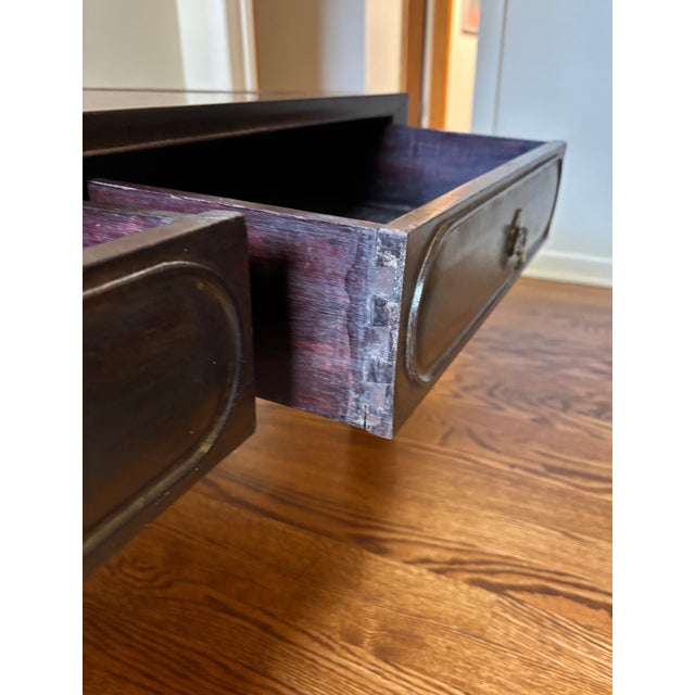 Brown 19th Century Chinese Tea Table With (2) Drawers For Sale - Image 8 of 17
