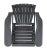 Merlin Adirondack Chair - Dark Slate Gray For Sale - Image 9 of 12