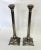 Late 20th Century Vintage Large Corinthian Style Silverplate Candlesticks- a Pair For Sale - Image 5 of 10