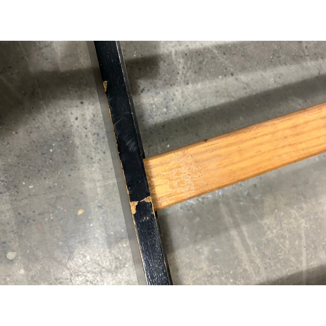 Vintage Mid-Century Full Size Black Lacquered Bed For Sale - Image 12 of 12