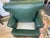 Late 20th Century Late 20th Century Green Vinyl Club Chair For Sale - Image 5 of 8