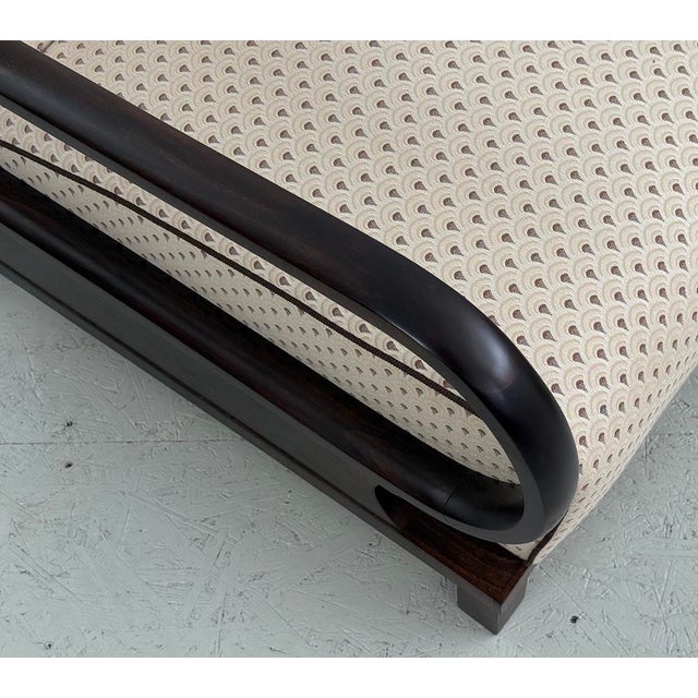 Wood Art Deco Lounge Reclining Armchair, 1930s For Sale - Image 7 of 9