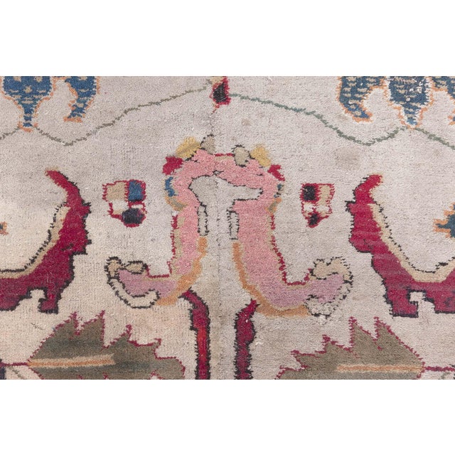 Doris Leslie Blau Antique Agra Beige Runner - c. 1900 (Size Adjusted) (Fragment) For Sale - Image 10 of 10