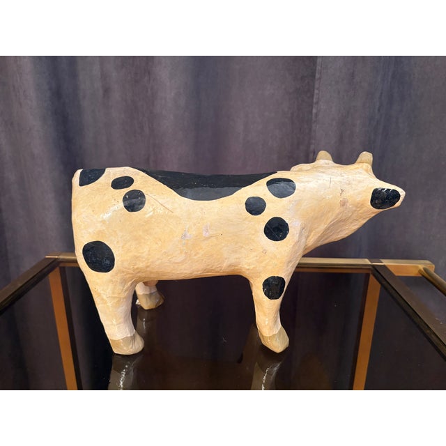 Paper Mache Cow, France, 1970s For Sale - Image 4 of 12
