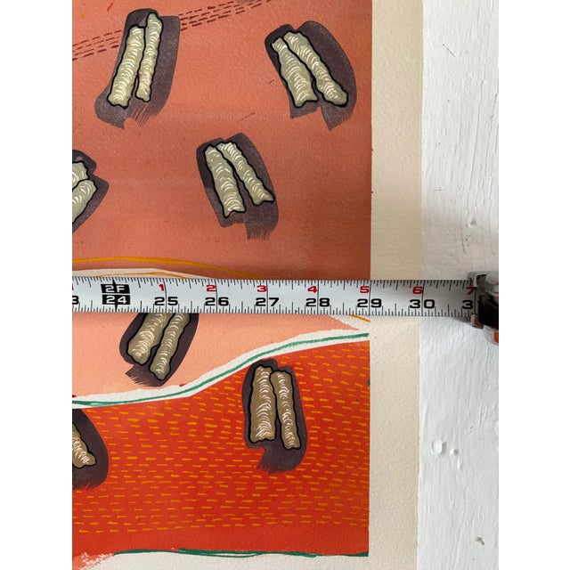 Barbara Beck 2006 Abstract Acrylic Painting on Paper - Signed/Dated/Unframed For Sale In New York - Image 6 of 8