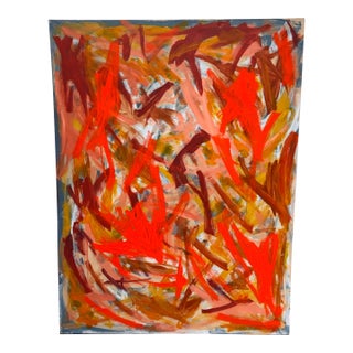David Wong “Brad” Abstract Acrylic on Canvas, Circa 2009 For Sale