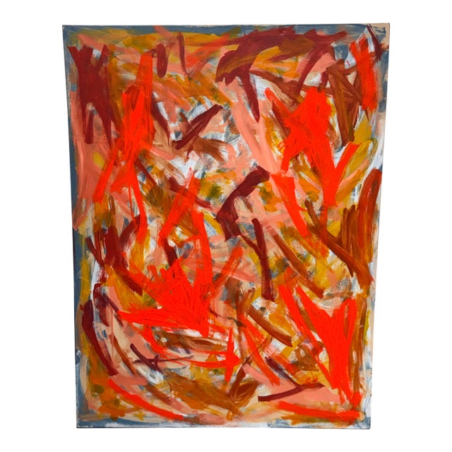David Wong “Brad” Abstract Acrylic on Canvas, Circa 2009 For Sale